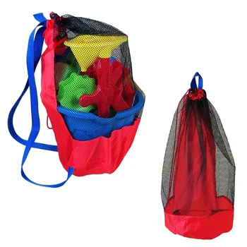 1 бр. плажна чанта, сгъваема преносим окото чанта за плуване, детски плажни кошове за играчки, чанта за съхранение, водоустойчива чанта за плуване на открито