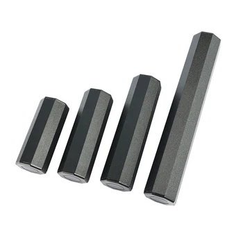 1БР Черно осмоъгълни алуминиев шейкър за перкусия Ръчно гъвкави Шейкър за перкусия Музикални инструменти за добавка