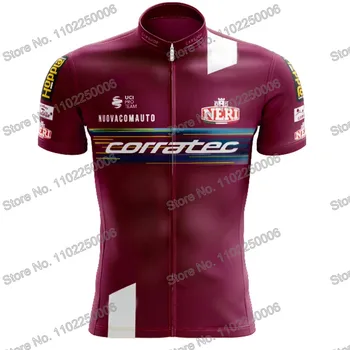 2023 Екип от Corratec Велосипедна Облекло Джърси Летни Мъжки Ризи за Пътят Мотори С Къси ръкави Велосипедна риза