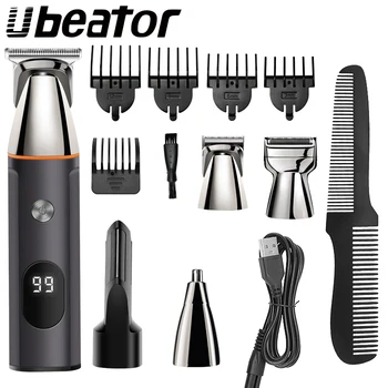 5 в 1 Ubeator машина за подстригване на коса в носа устройство за бръснене Машина За Подстригване Акумулаторна Мъжка Самобръсначка Тример за оформяне на Брада