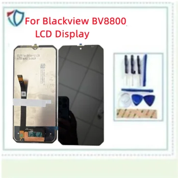 6,58 инча За Blackview BV8800 LCD дисплей и цифров преобразувател с докосване на екрана в Събирането на BV8800 Подмяна на Екрана резервни Части за LCD сензора