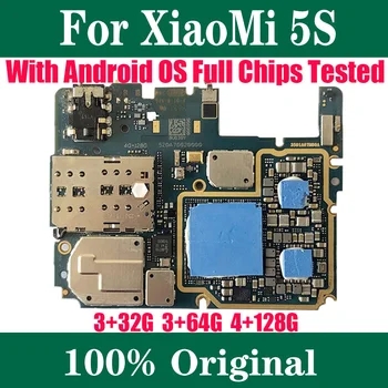 64 GB 128 Г Оригиналната Разблокированная дънна Платка за Xiaomi Mi 5S Mi5S M5S Plus дънната Платка Логика Платка с Пълни Чипове за Android Монтажна Такса