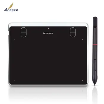 Acepen AP604 Цифров Графичен таблет за рисуване, Ультратонкая такса, 4 клавишни комбинации, Пасивен стилус, без батерия, 8192 Ниво на налягане