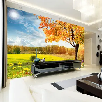 beibehang 3D телевизионен фон, тапети, стенни покрития за дивана в хола, персонализирани тапети по поръчка, стенни рисувани в стил пасторальном