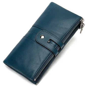 Newsbirds, нов модерен кожен дълъг женски портфейла в стил мозайка, цветни дълъг чантата, портфейла за карти, празничен клатч, дамски портфейл
