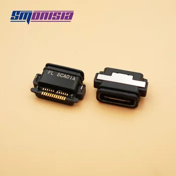 Smonisia 10 бр. конектор за зарядно устройство Микро USB конектор Тип C, жак захранване за HTC EVO