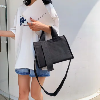 Tilorraine 2022 нова холщовая чанта дамска чанта за през рамо в корейски стил голям капацитет за студенти, преносими чанта през рамо за жени