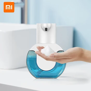 Автоматични дозатори за течен пенящегося сапун Xiaomi 400 мл, акумулаторна батерия умен индукционный опаковка сапун, дезинфектант за ръце Mac