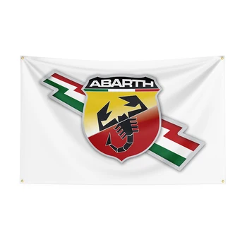 банер на Състезателен Автомобил с Принтом от Полиестер Abarths Flag 90x150cm Abarths За Декор