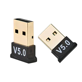 Безжичен USB адаптер, мини безжична аудиопередатчик, Аудио Bluetooth-съвместими ключ за вашия КОМПЮТЪР, лаптоп, настолен компютър, таблет