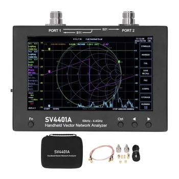 Вектор мрежов анализатор Антена анализатор VNA 7-инчов LCD дисплей с адаптер SMA за измерване на филтър