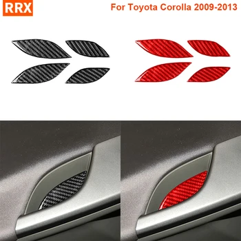 Врати, кутия за съхранение, носи етикет за услугата лента, стикер от настоящето въглеродни влакна, накладки за Toyota Corolla 2009-2013, аксесоари за интериор на автомобила