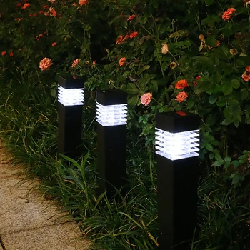 Външни led Слънчеви Светлини за пешеходна пътека, Украса на градината, Водоустойчива Лампа за Градински алеи, Озеленяване лампа, Лампа за двора, лампа за тревата