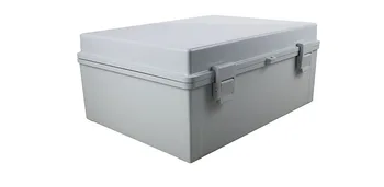 Голяма брызговиковая кутия 300*400*170 мм, водоустойчива кутия, запечатани шарнирная капак кутия тип, едър сив корпус електрически кутии