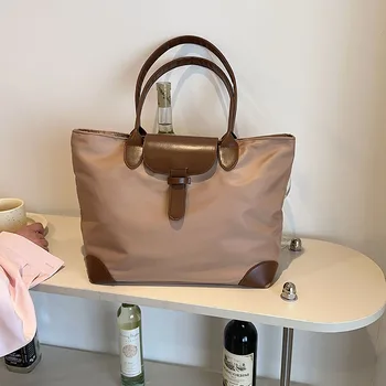 Дамски Чанти през рамо с голям капацитет, дизайнерски луксозни чанти, Дамски модни найлонови торбички-тоут, 2023