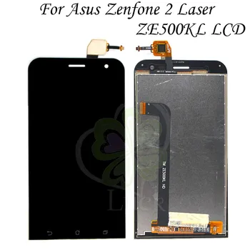 За ASUS ZE500KL LCD дисплей За Asus Zenfone 2 Laser ZE500KL Сензорен Екран с рамка Дигитайзер в Събирането на 5,0 