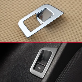 За Audi Q7 2016-2018 ABS хромирана рамка на ключа на задната врата на колата, панел, за да преминете на багажника, стикери, аксесоари за автомобили за интериора