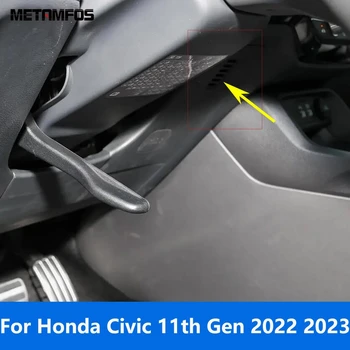 За Honda Civic 11-то поколение 2022 2023 Позицията на водача отдолу Климатик отдушник на изхода панел капак завърши Аксесоари за полагане на автомобила