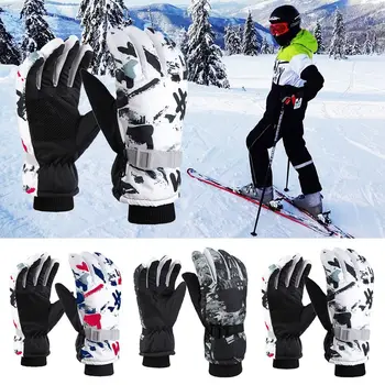 Зимни Нови зимни топли ръкавици за деца, възрастни, каране на ски, сноуборд, ветроупорен, водоустойчив, изолирана, запазване на топлината, зимни задължителните ръкавици за момчета и момичета