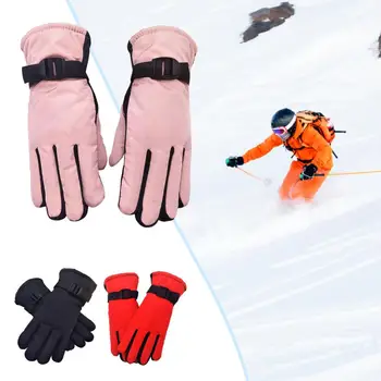 Зимните водоустойчив мъжки ръкавици, ветроупорен спортни риболовни ръкавици за сензорен екран за управление на мотоциклет, ски нескользящие топли колоездене, дамски ръкавици
