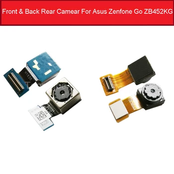 Истински Предната и Задната Камера за Обратно виждане За Asus Zenfone Go ZB452KG Голям Модул на Основната Камера Гъвкав Кабел, Резервни Части, с Високо Качество