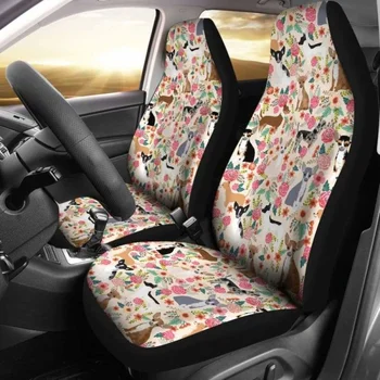 Калъфи за автомобилни седалки чихуахуа Опаковка от 2 универсални защитни покривала за предните седалки