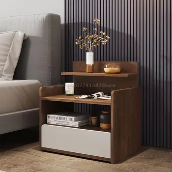 Мебели за спалня, малка странична масичка, съвременната Простота, дървен скрин, нощна маса в скандинавски стил, шкаф за съхранение в хола