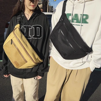 Мода тенденция на скута чанти, ежедневни дамски скута чанти, чанта за телефон, улични скута чанта в стил хип-хоп, голяма голям Унисекс чанта през рамо, нагрудная чанта