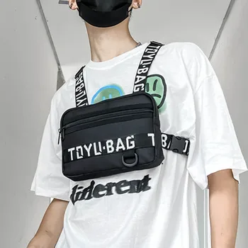 Модерен тактически отличителни чанти за жени, функционален жилетка в стил хип-хоп, улични чанти, нови скута унисекс чанти, нагрудная чанта с надпис