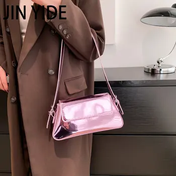 Модна дизайнерска чанта с огледален лице, портмонета, дамски Чанти през рамо 2023, Нови Чанти-незабавни посланици с клапа, високо Качество