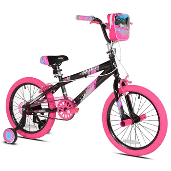Мотори Kent 18 инча, блестящ под наем за момичета, черен и розов велосипед, въглеродни влакна пътен под наем bicicleta