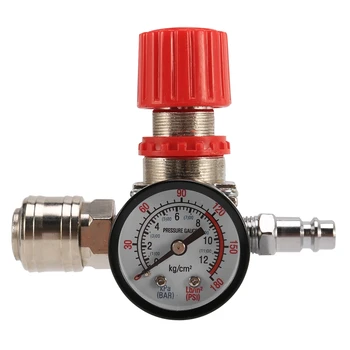 На 1/4-инчов регулатор налягане Регулатор налягане въздушен компресор намаляване на valve с 3 дупки на Контролния клапан Връзка в 12 бар