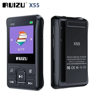 Най-новият Ruizu X55 Спортен Bluetooth, MP3 плейър, Преносим мини-клип 8 GB Музикален MP3 плейър С Поддръжка на FM радио, запис на електронни книги, часовници, Шагомера