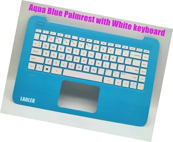Новата американска синя клавиатура с поставка за ръце бял цвят за HP 14-ax028la/14-ax029la/14-ax032la/14T-ax000