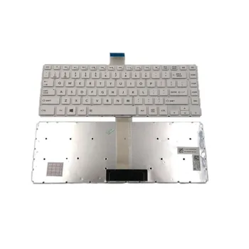 Новата Клавиатура за лаптоп Toshiba Satellite L45D-B4217WL, L45D-B4264PM, L45D-B4265PM, L45D-B4268SM, бяла, без светлина и рамка