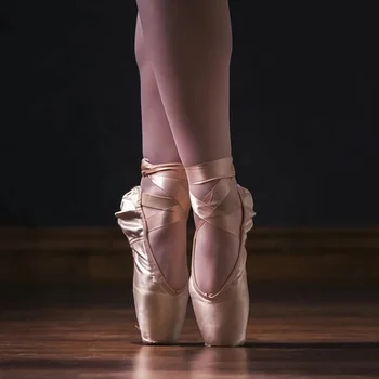 Обувки с бомбе професионална детска балетна обувки с каишка за възрастни начинаещи в балетната танцови обувки с бомбе за момичета