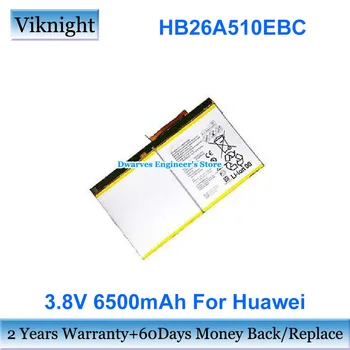 Оригинална Батерия 3,8 На 6500 ма 24.7 Wh HB26A510EBC за таблет Huawei BAH-W09 BAH-AL00 FDR-A01W -A03L M2-A01L M2-A01W MEDIAPAD T2