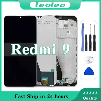 Оригиналната смяна на OEM LCD дисплей за Xiaomi Redmi 9 и 9 Prime с цифров преобразувател LCD екрана в събирането с рамка