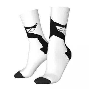 Отглеждане R195 Силует на Фреди Меркюри, най-добрата покупка, шега, ежедневни графични ластични чорапи