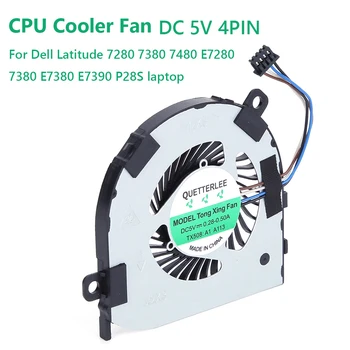Охлаждащ вентилатор DC 5V 4PIN Вентилатор за охлаждане на процесора на лаптопа Замяната на вътрешните компоненти и Аксесоари за DELL Latitude 7280 7380 7480 P28S