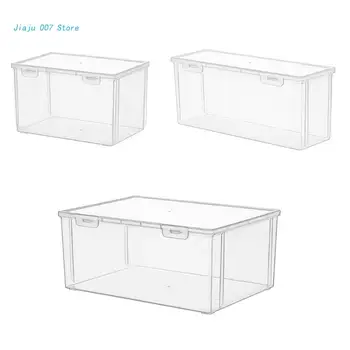 Прозрачна кутия за съхранение на хляб C9GA с капак, контейнер-опаковка, кофа за боклук, домакински аксесоар