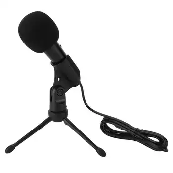 Професионален студиен микрофон, кабелен кондензаторен микрофон за караоке, компютърни микрофони, ударное планина + кабел за PC, лаптоп
