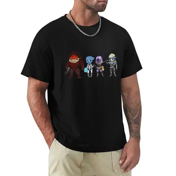 Тениска Mass Effect, блуза Crew, ризи с къс ръкав, мъжки тениски за тежести
