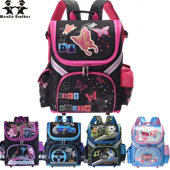 училищен раница Brother Kids с пеперуда, ортопедични детски училищни чанти от EVA за момчета и момичета Mochila Infantil