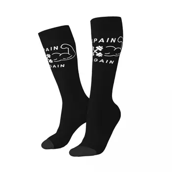 Чорапи с принтом Kawaii No Pain No Gain, дамски еластични спортни чорапи за фитнес и фитнес зала с принтом Kawai