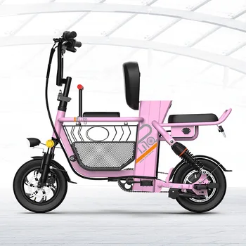 전기자전거 Електрически скутер за малки градски пътници, женски Сгъваем електрически скутер за родители и деца с литиева батерия