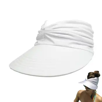 Дамска лятна шапка с козирка, плажна шапка с широка периферия, слънчеви шапки, улични слънчеви шапки, дишаща спортна шапка, еластична, за по тенис, голф